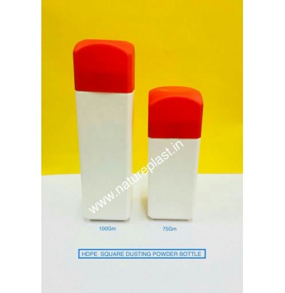 HDPE Square Dusting Powder Containers